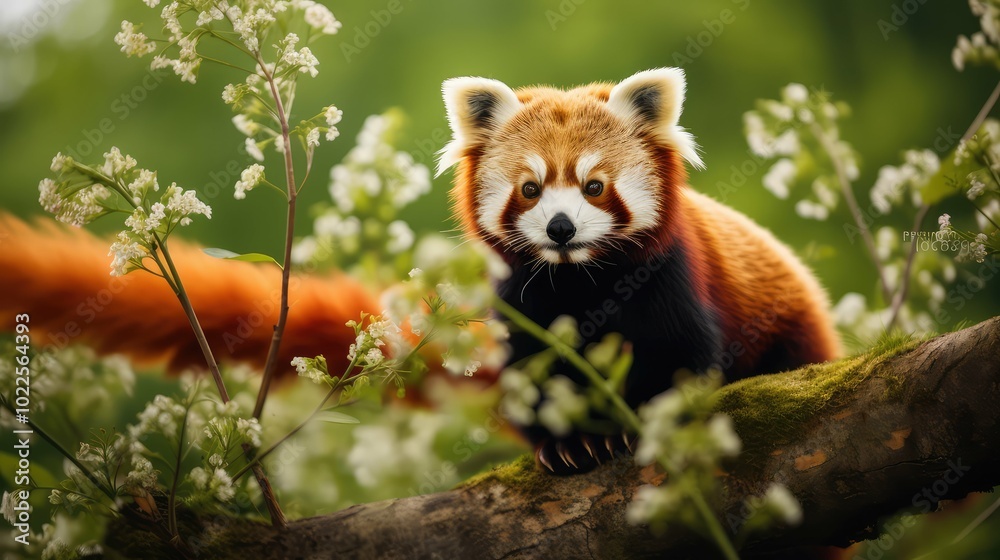 Fototapeta premium forest red panda