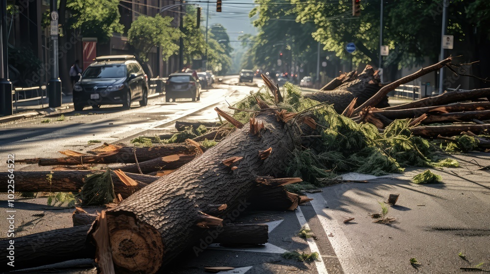 storm road debris