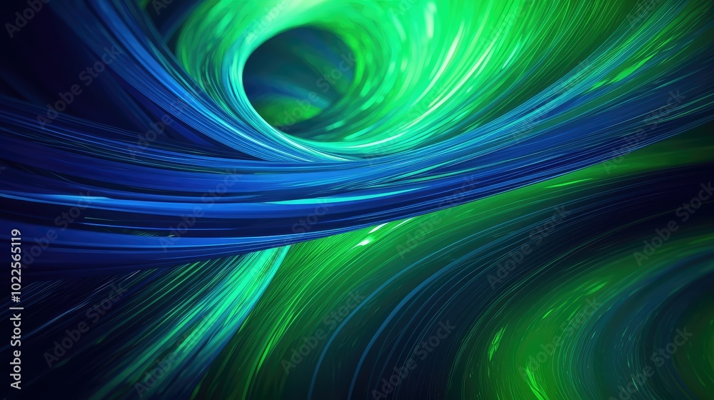 swirling blue and green lines swirling blue and green lines