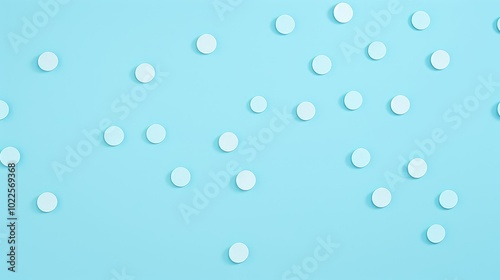 whimsical light blue dot background