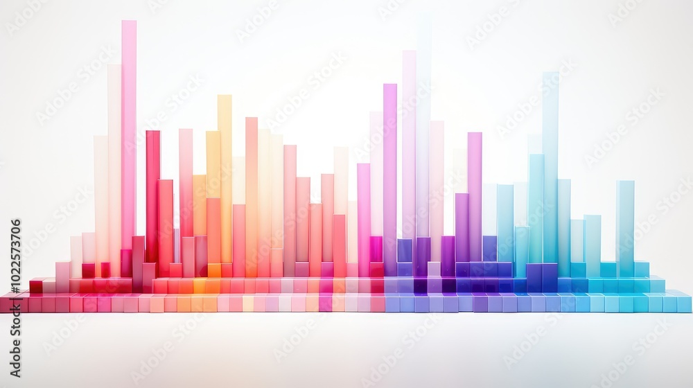 Fototapeta premium visualization data white background