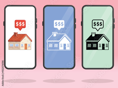 Smartphone House Price Notification Costly Expensive