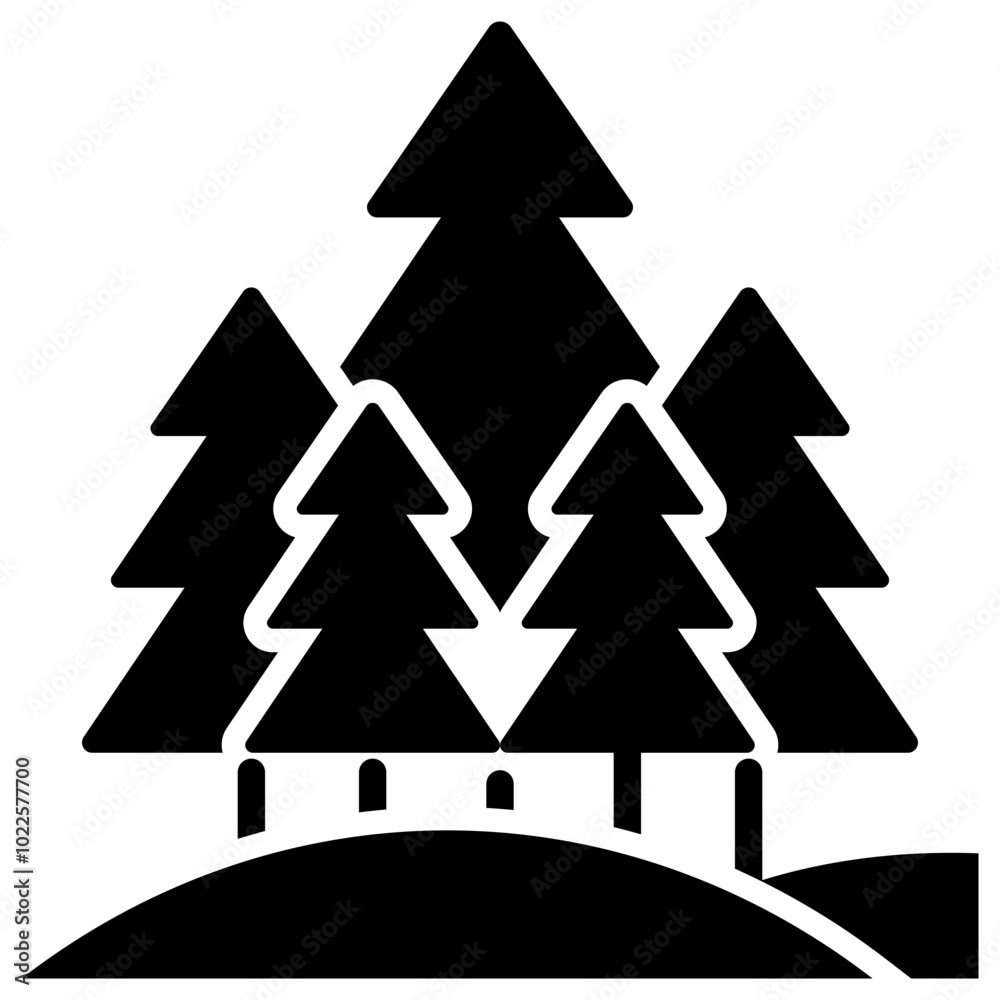 Fototapeta premium Forest Icon