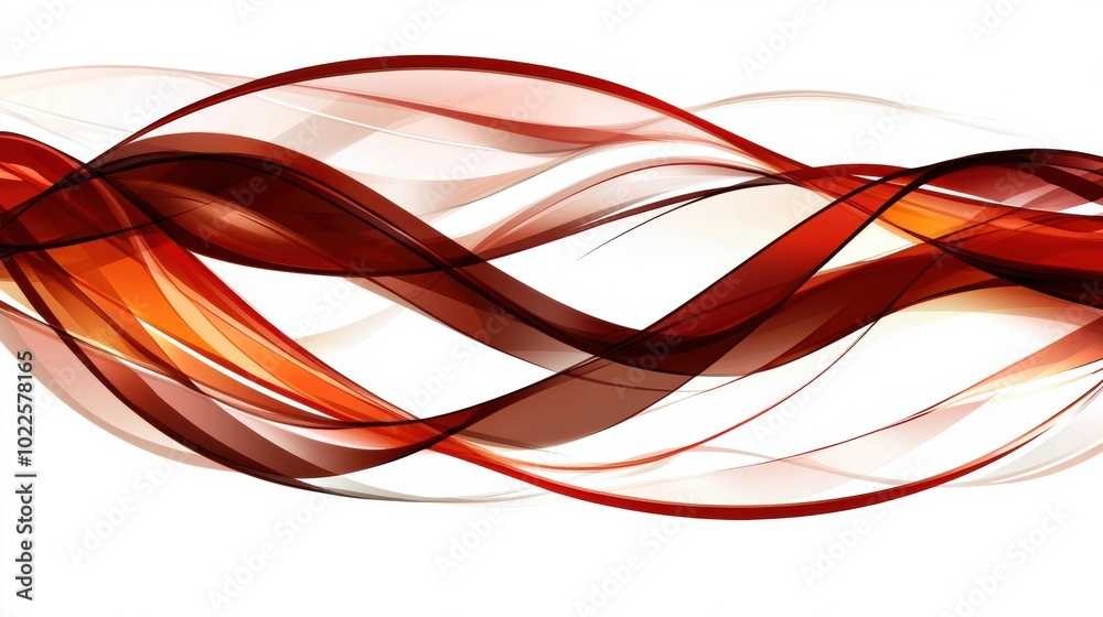 Flowing Waves of Red and Orange Abstract Artwork Flowing Waves of Red and Orange Abstract Artwork