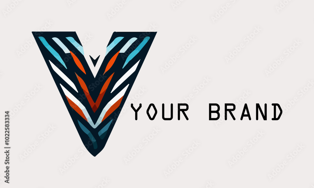Obraz premium Triangle Vector Logo for Tech Startup, Abstract Logo Design with Triangle Shape and Dynamic Lines Strength in Unity