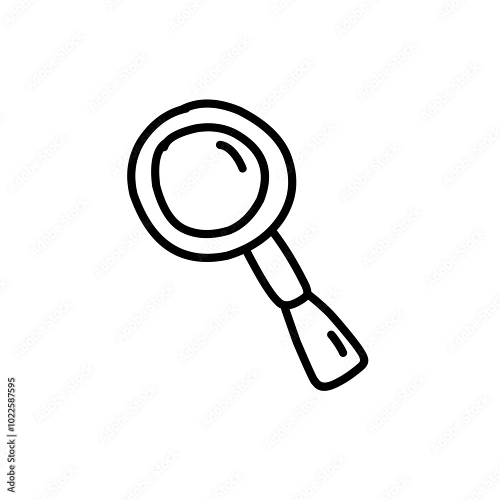 magnifying glass doodle