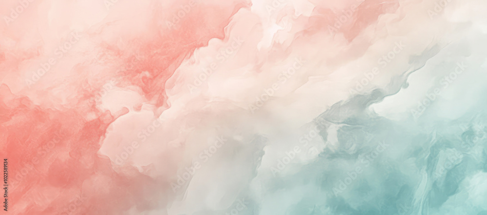 Obraz premium Soft abstract gradient background blending red and teal hues with smooth flowing texture