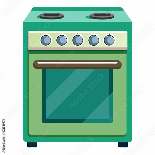 stove isolated on white