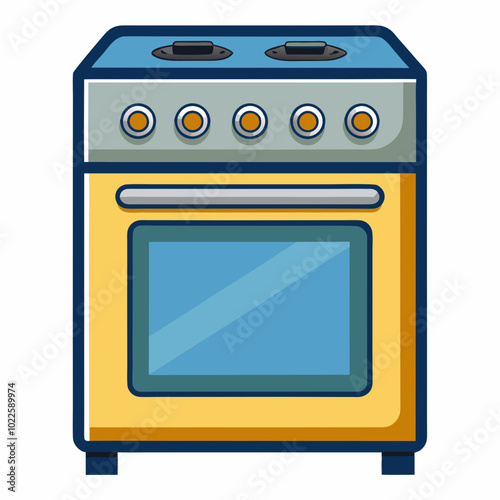 illustration of a stove