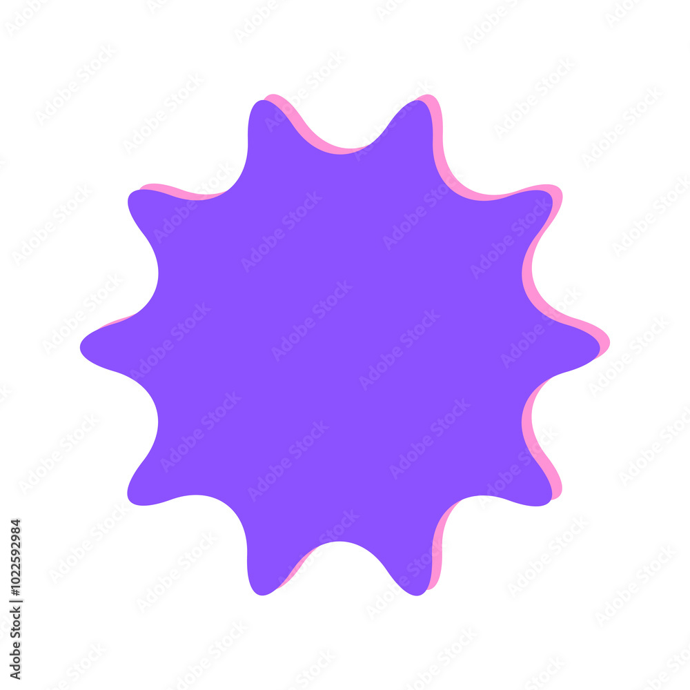 Blank badge sticker label with purple color, element for decoration, PNG format file Blank badge sticker label with purple color, element for decoration, PNG format file