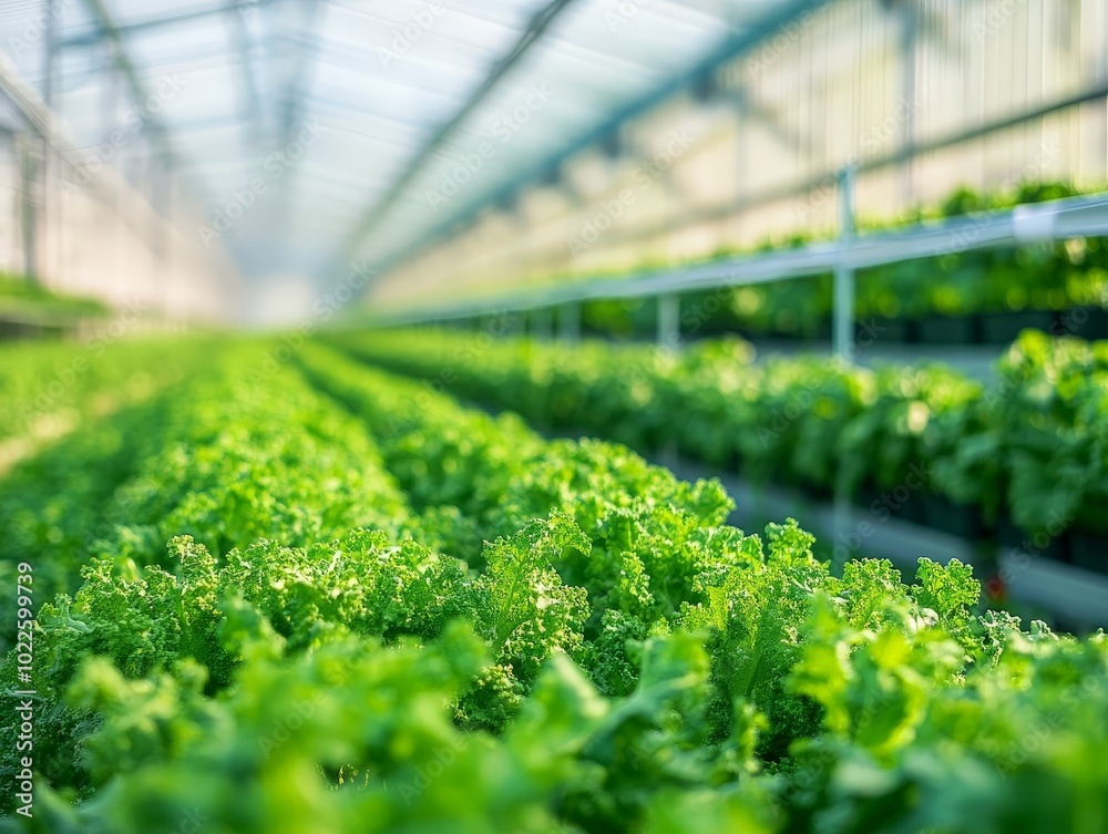 A high-tech vegetable farm with sensors monitoring the microclimate, ensuring the perfect growing conditions A high-tech vegetable farm with sensors monitoring the microclimate, ensuring the perfect growing conditions