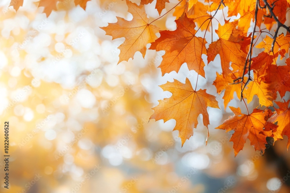 Fallen Leaves Season Background created with Generative AI Fallen Leaves Season Background created with Generative AI