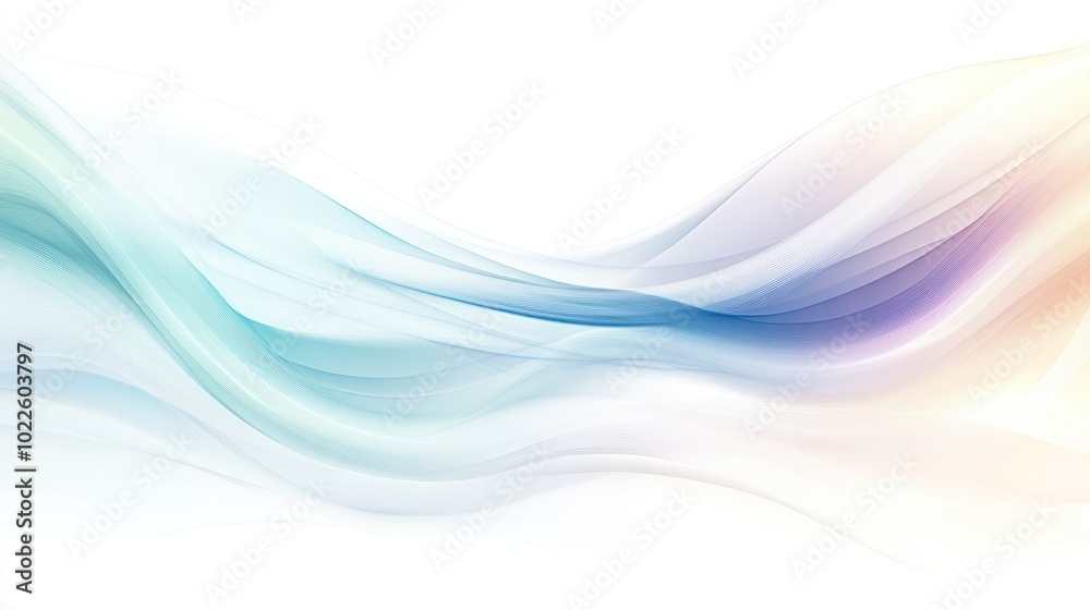 Fototapeta premium A soft, flowing abstract design with gentle colors and gradients.