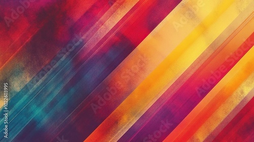 Abstract grunge diagonal geometric colorful gradients background