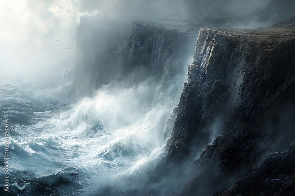 Obraz premium falls in the fog
