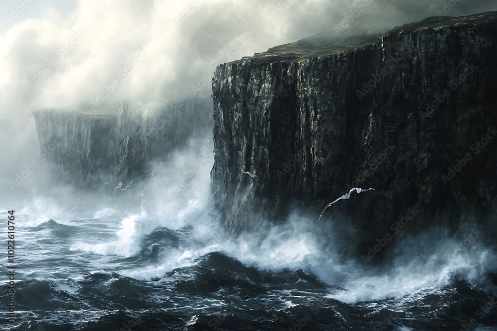 storm on the sea