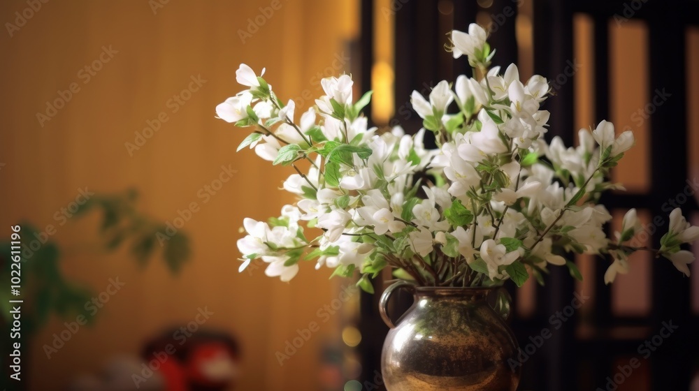 White Flowers in a Vase
