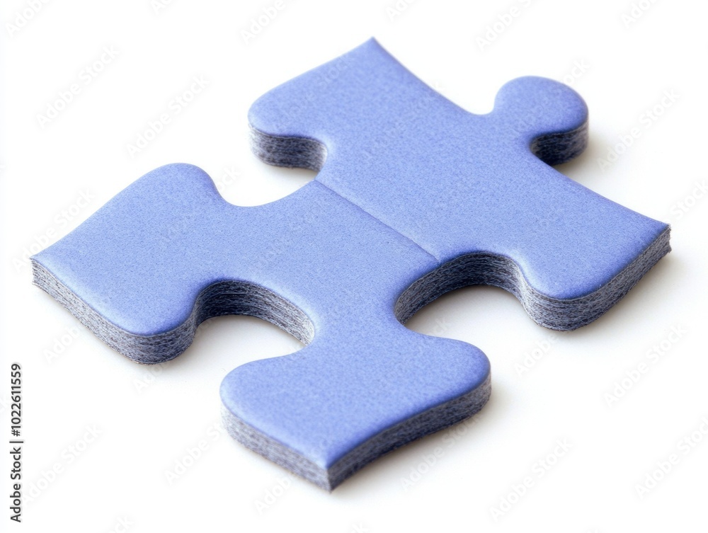 Obraz premium Blue Puzzle Piece.