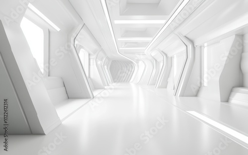 White Futuristic Corridor.