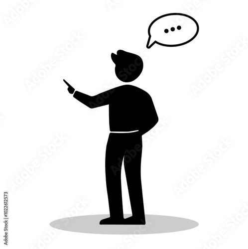 A person gestures while speaking, conveying a point during a discussion or presentation