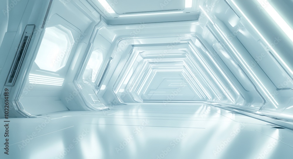 Obraz premium Futuristic Corridor.