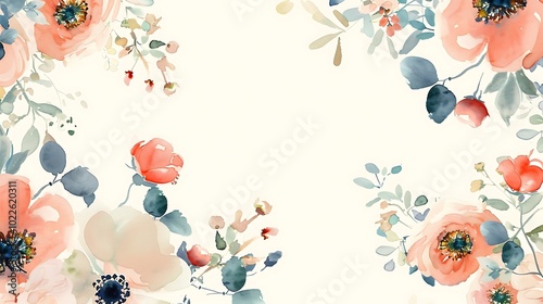 Vibrant Hibiscus Flower with Green Leaves Illustration - Illustrated image of a vibrant hibiscus flower with green leaves. Ideal for tropical themes, nature-inspired designs, and botanical projects.