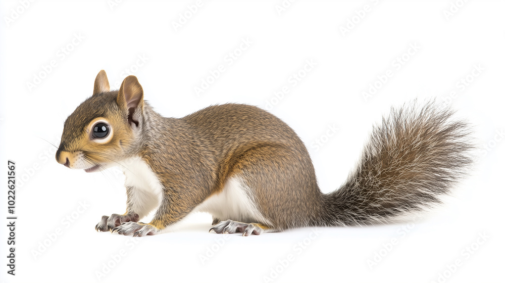 squirrel on a white background squirrel on a white background