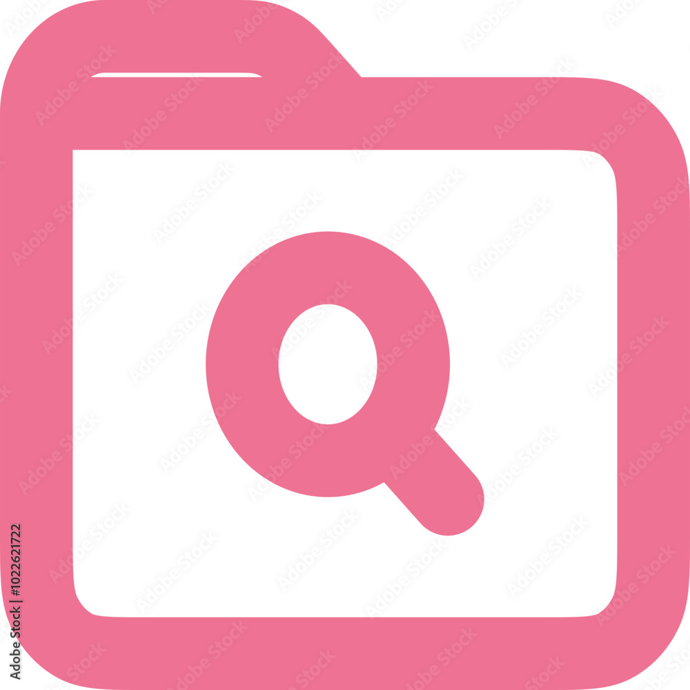 Folder Search Icon Logo Design Folder Search Icon Logo Design