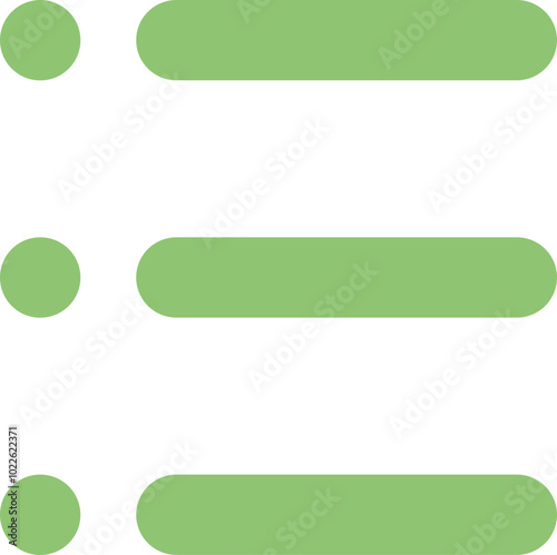 List Unordered Icon Logo Design