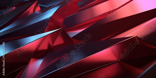 Wallpaper Mural A red and blue abstract design with a metallic texture Torontodigital.ca