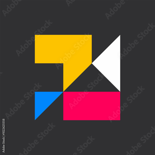 Free Download Abstract logo. Icon design. Template elements. Geometric abstract logos - GFXLoad