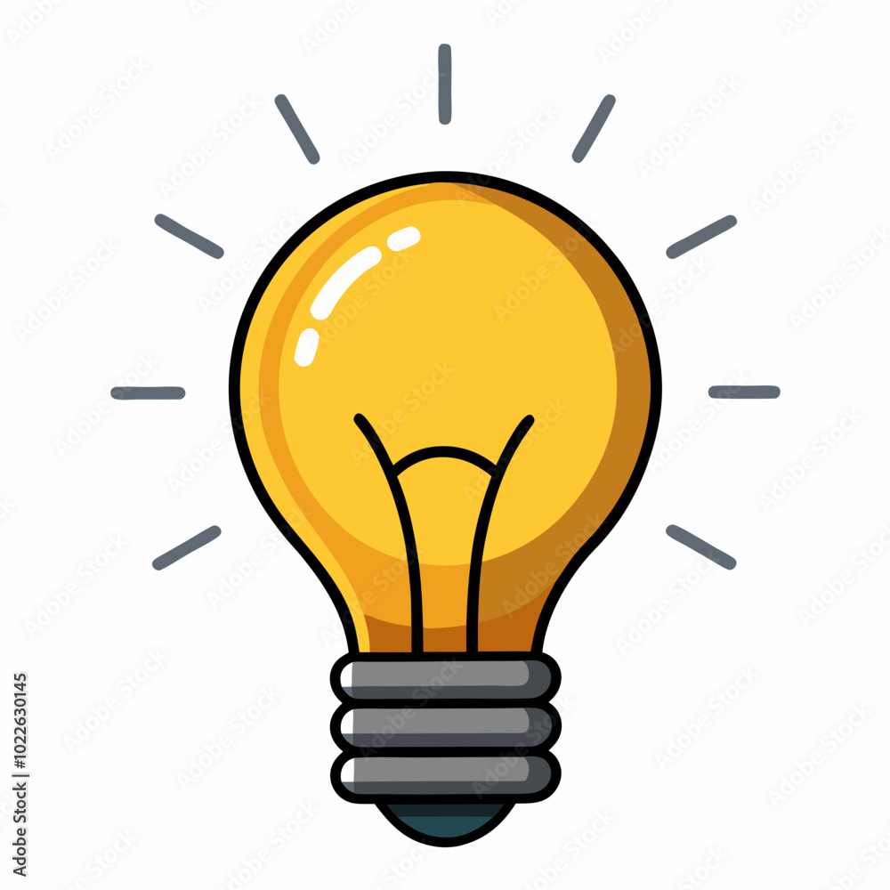 Light bulb vector illustration on a white background Light bulb vector illustration on a white background