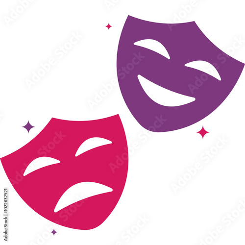 Flat Theater Mask