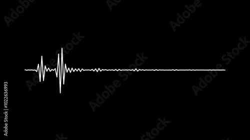 White pulse audio dynamic effect