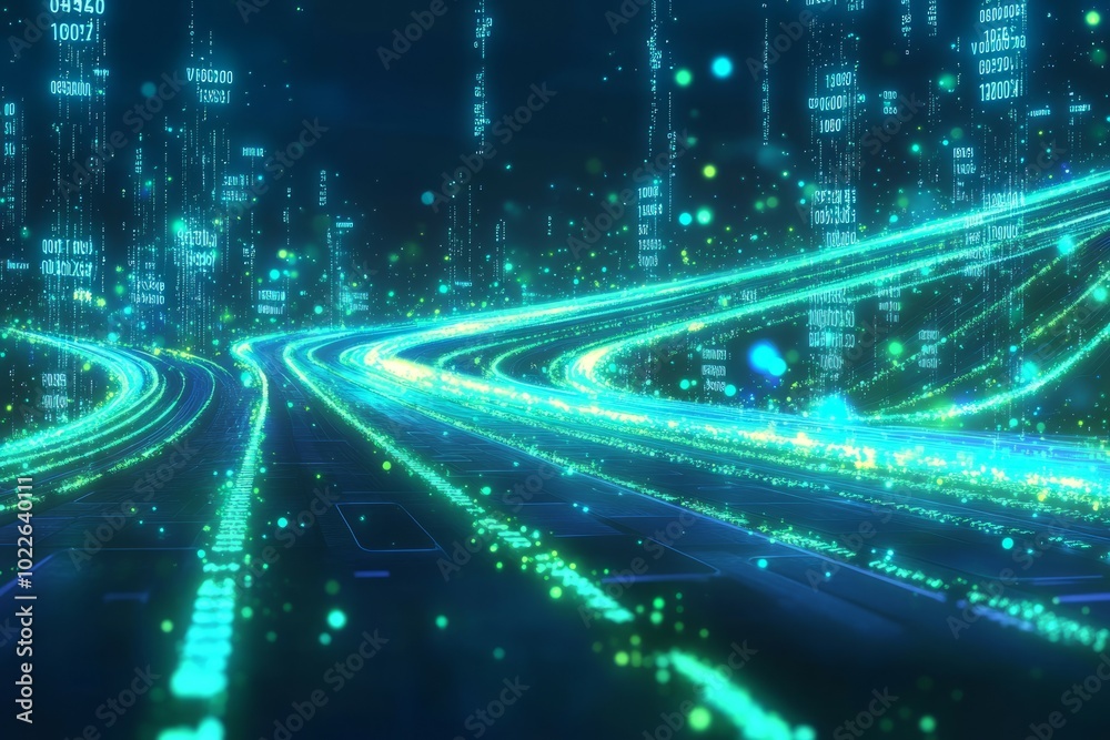 Fototapeta premium The Metadata Superhighway, Digital Asset Management DAM