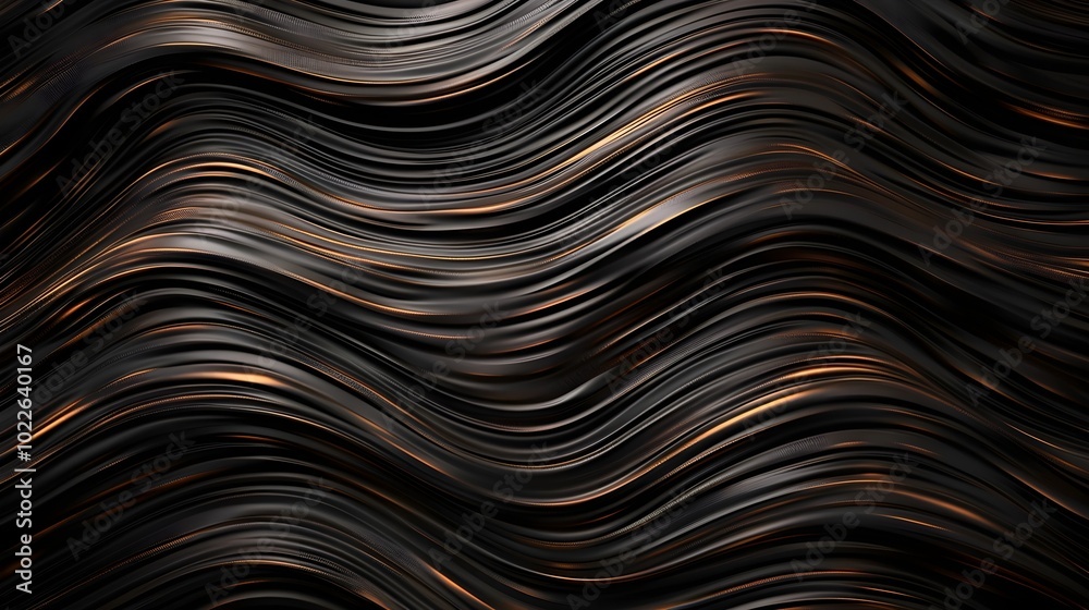 Stylish abstract black and gold wave texture background Stylish abstract black and gold wave texture background
