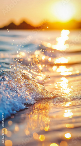 Beach Shore At Sunset
