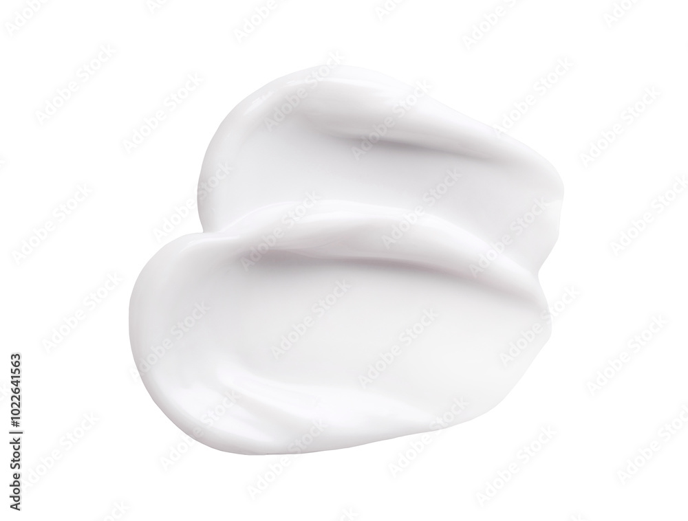 cosmetic smears cream texture on white background cosmetic smears cream texture on white background