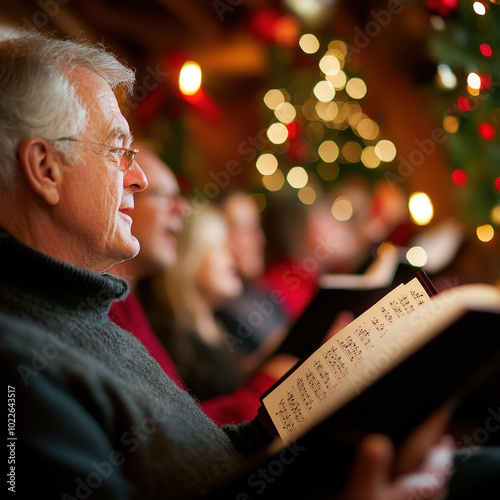intimate scene of a Christm...