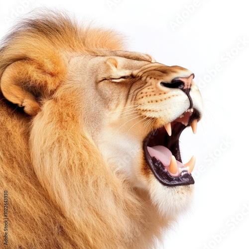 Lion Roar Isolated