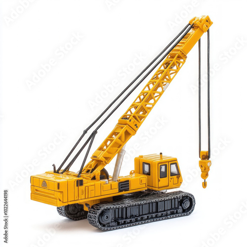 Mobile Crane Isolated