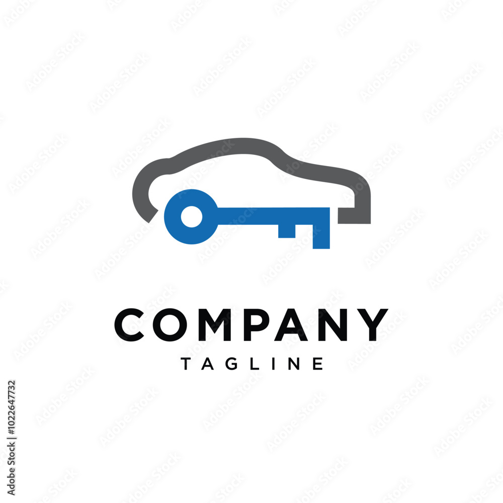 Key Car logo icon vector Key Car logo icon vector