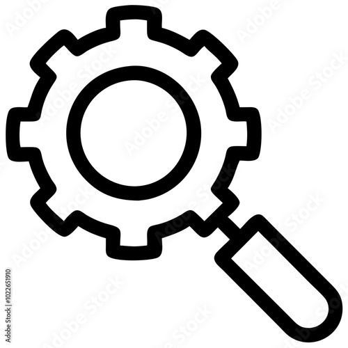 Diagnostic audit icon for business and marketing analysis