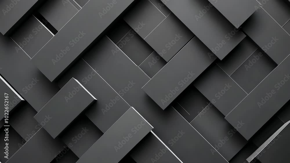 Abstract background with a pattern of black, overlapping rectangular shapes. Abstract background with a pattern of black, overlapping rectangular shapes.