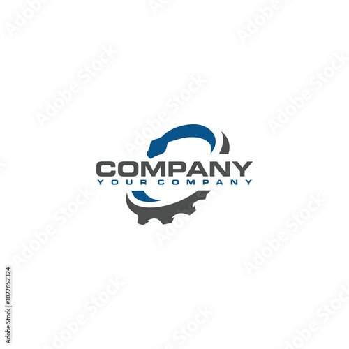 Snake Repair logo icon vector