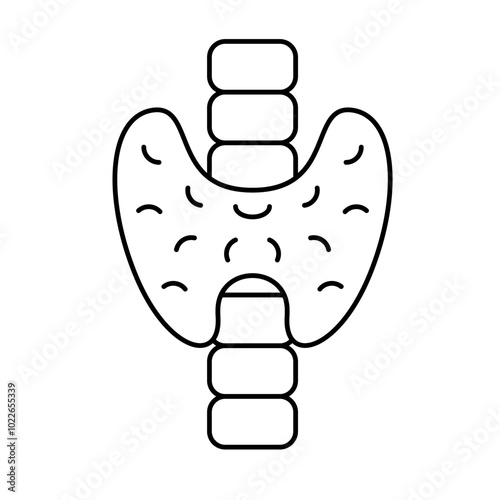 Thyroid Icon, Body human anatomy