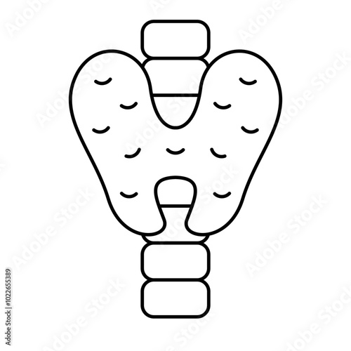 Thyroid Icon, Body human anatomy