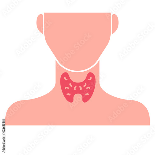 Thyroid Icon, Body human anatomy