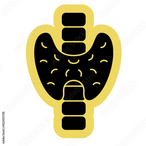 Thyroid Icon, Body human anatomy