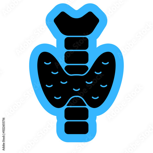 Thyroid Icon, Body human anatomy